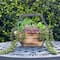 Flora Bunda® 11" Succulent Arrangement in Hexagon Wood & Metal Wall Accent